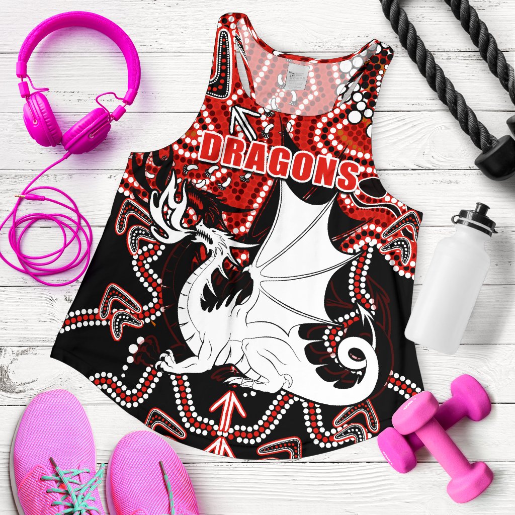 Dragons Women Racerback Tank St. George Indigenous Limited - Vibe Hoodie