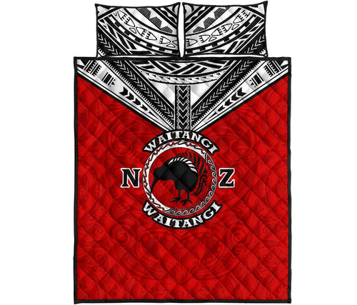 new-zealand-maori-quilt-bed-set-waitangi-day-red