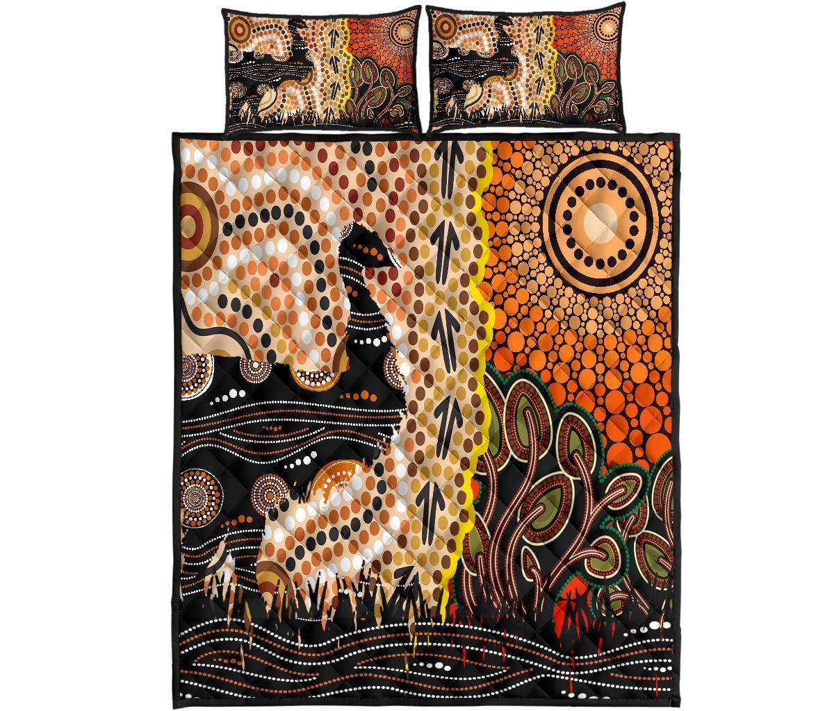 1saustralia-quilt-bed-set-australian-aboriginal-sun-and-emu