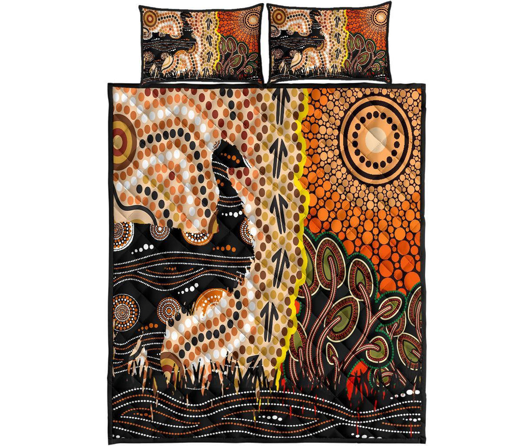 1saustralia-quilt-bed-set-australian-aboriginal-sun-and-emu