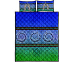 quilt-bed-set-turtle-with-dhari-mask-snake-patterns