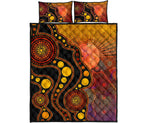 aboriginal-quilt-bed-set-australia-indigenous-flag-circle-dot-painting-art-golden