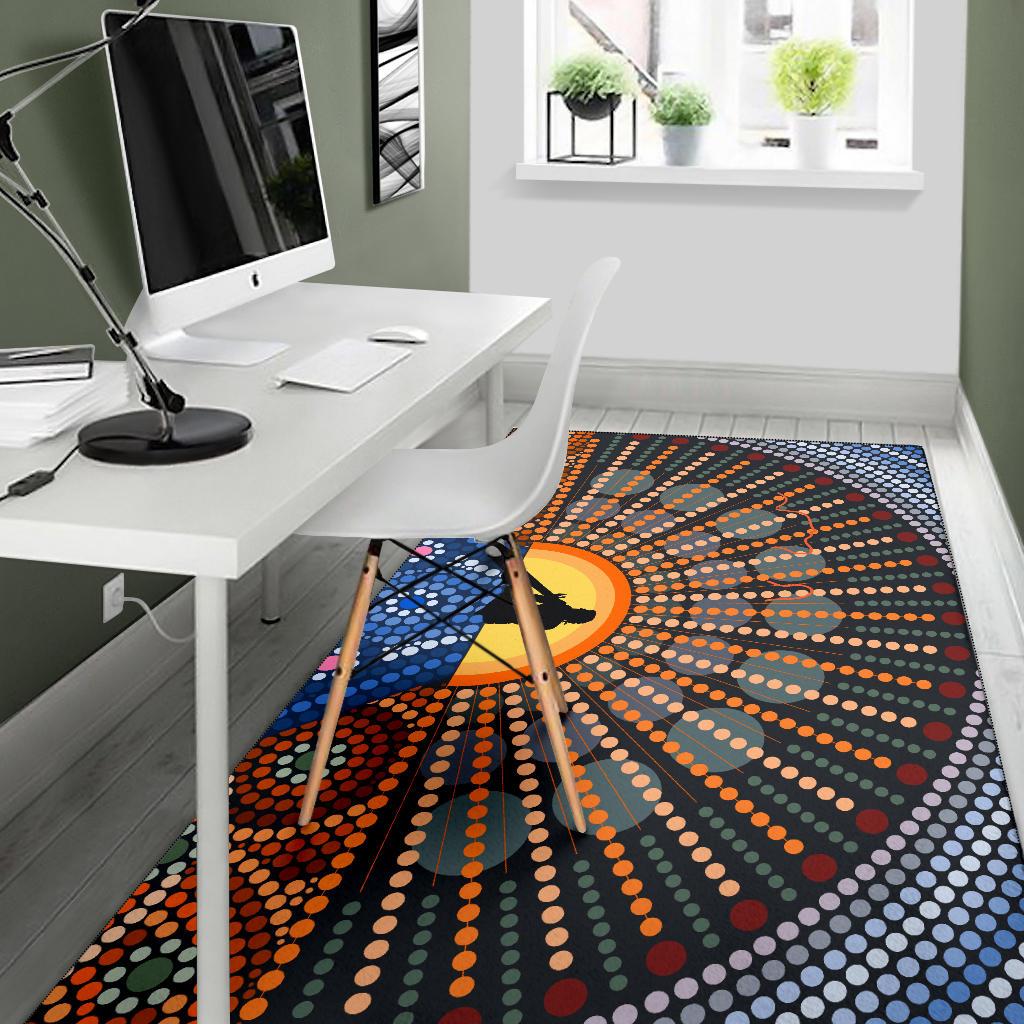 area-rug-didgeridoo-australia-rug-aboriginal-dot-painting
