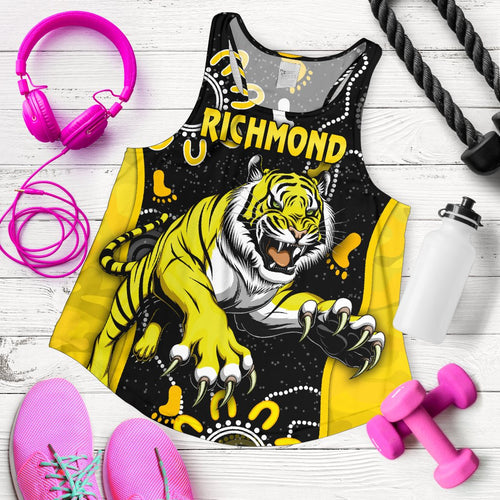 Richmond Football Women's Racerback Tank Tigers Anzac Day Unique Indigenous - Vibe Hoodie