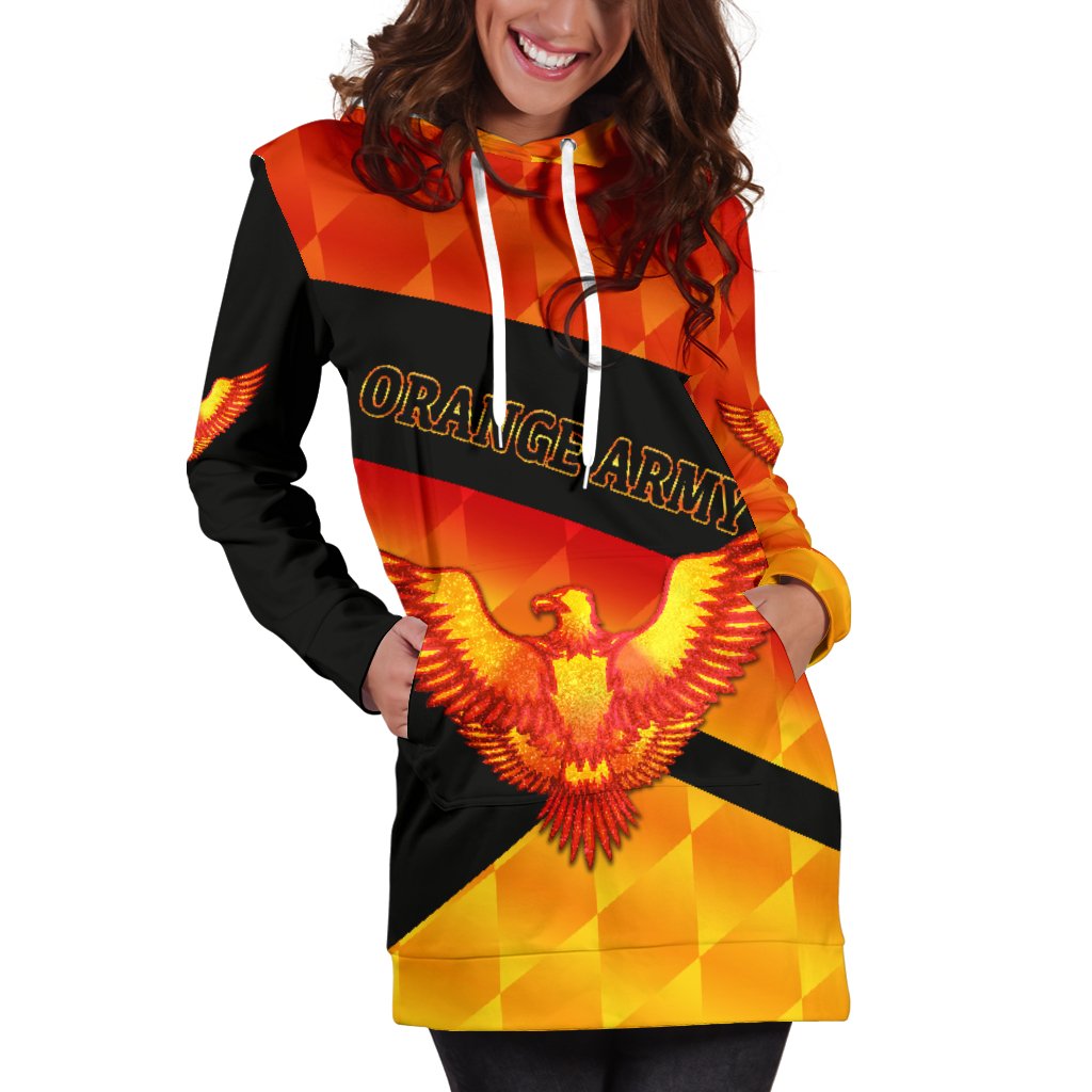orange-army-womens-hoodie-dress-cricket-sporty-style-1