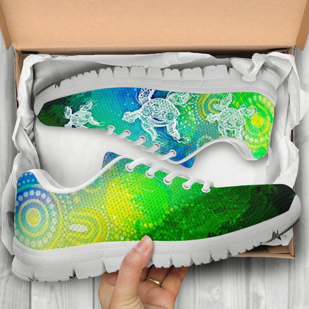 aboriginal-sneakers-indigenous-turtle-ocean-dot-painting-art