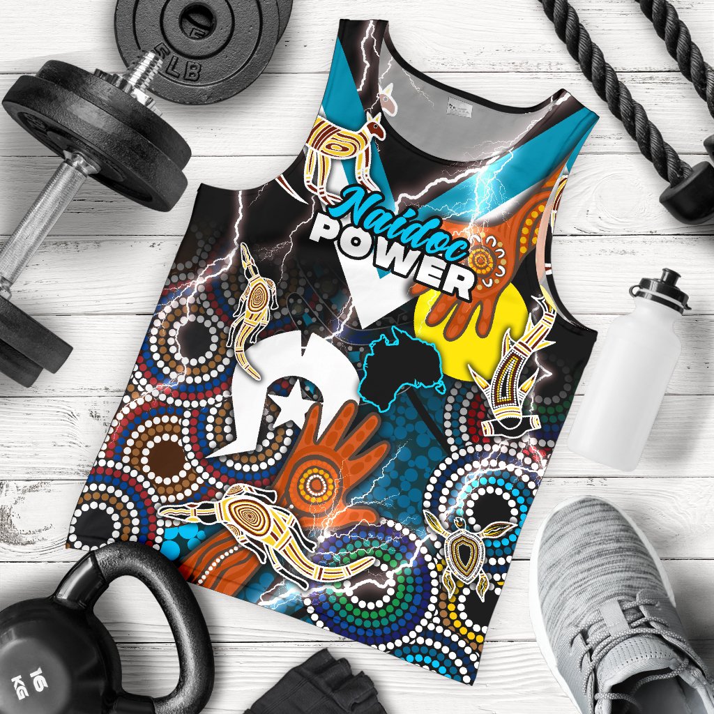 custom-personalised-power-naidoc-week-mens-tank-top-adelaide-special-version-custom-text-and-number