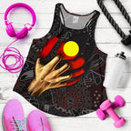 Aboriginal Women's Racerback Tank - Aboriginal Blood In Me - Vibe Hoodie