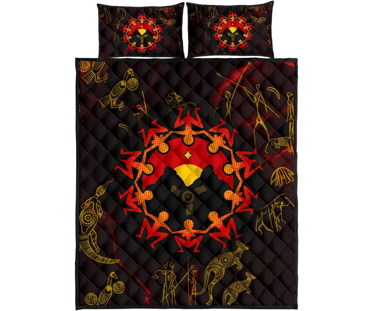 aboriginal-quilt-bed-set-australia-map-and-indigenous-flag