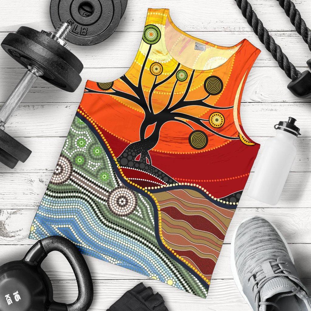 mens-tank-top-australian-aboriginal-tree