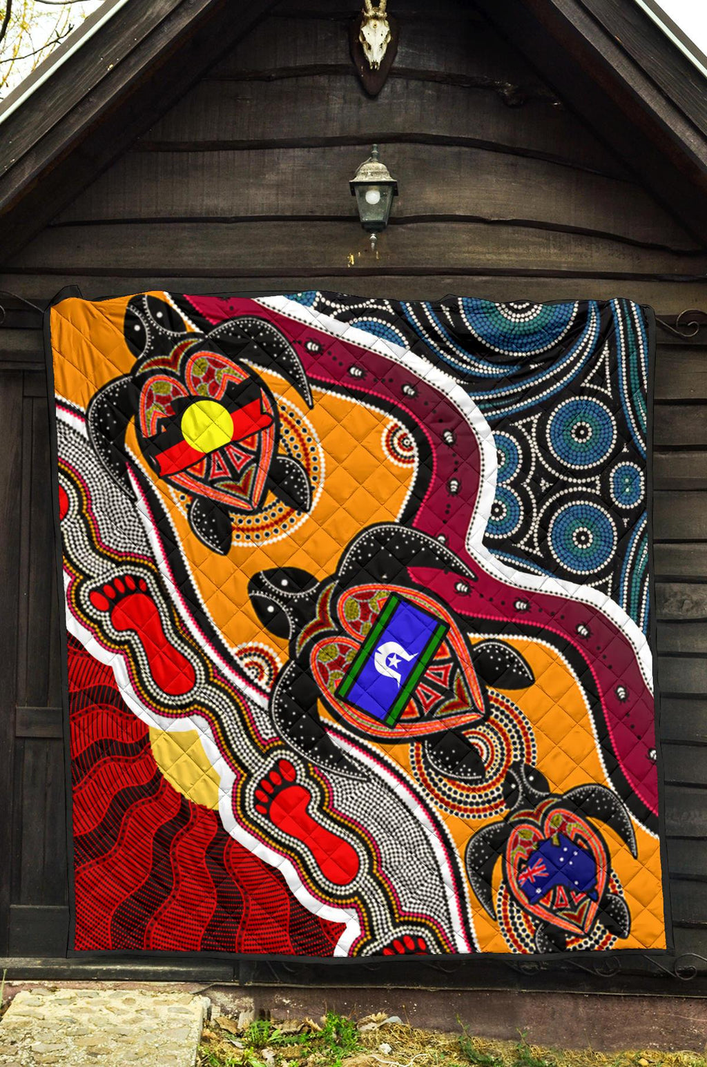 1saustralia-premium-quilt-australia-aboriginal-dots-with-turtle-and-naidoc-flags