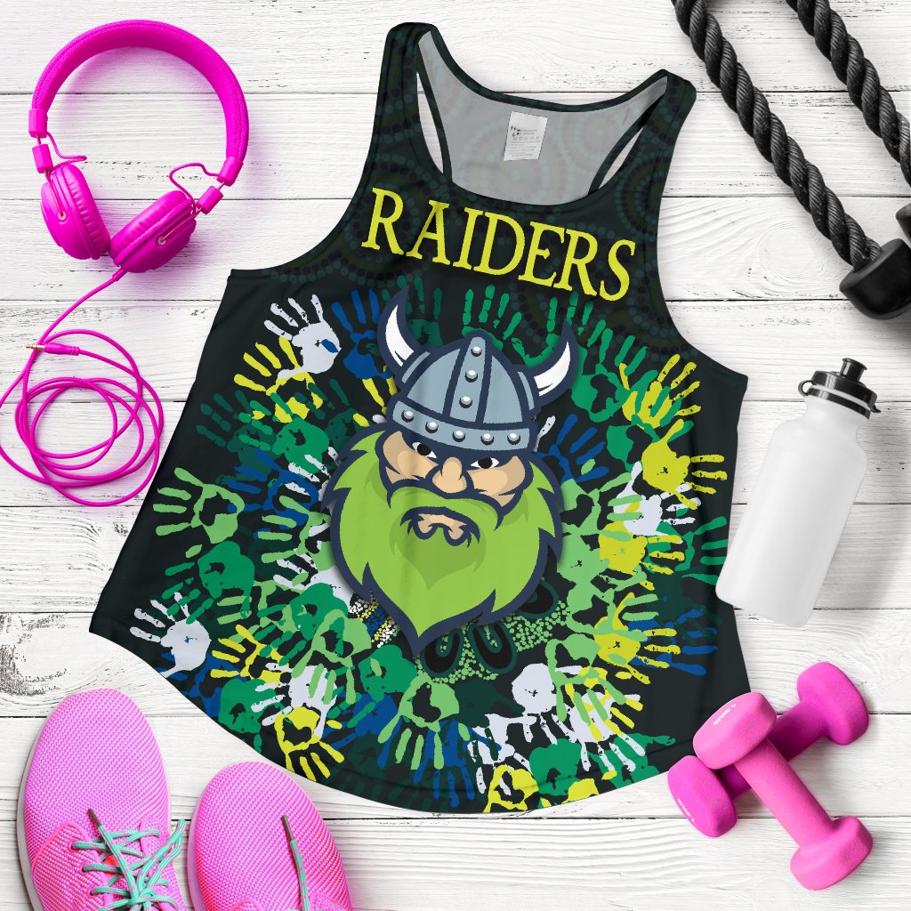 Canberra Women Racerback Tank Raiders Viking Simple Indigenous - Vibe Hoodie