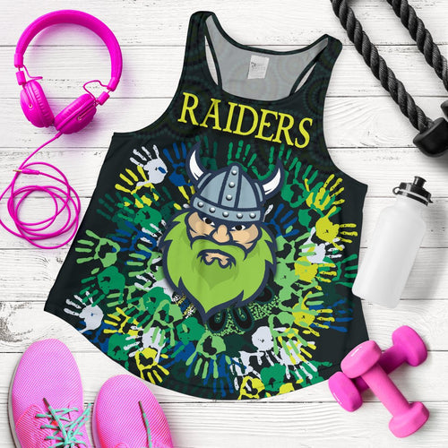 Canberra Women Racerback Tank Raiders Viking Simple Indigenous - Vibe Hoodie