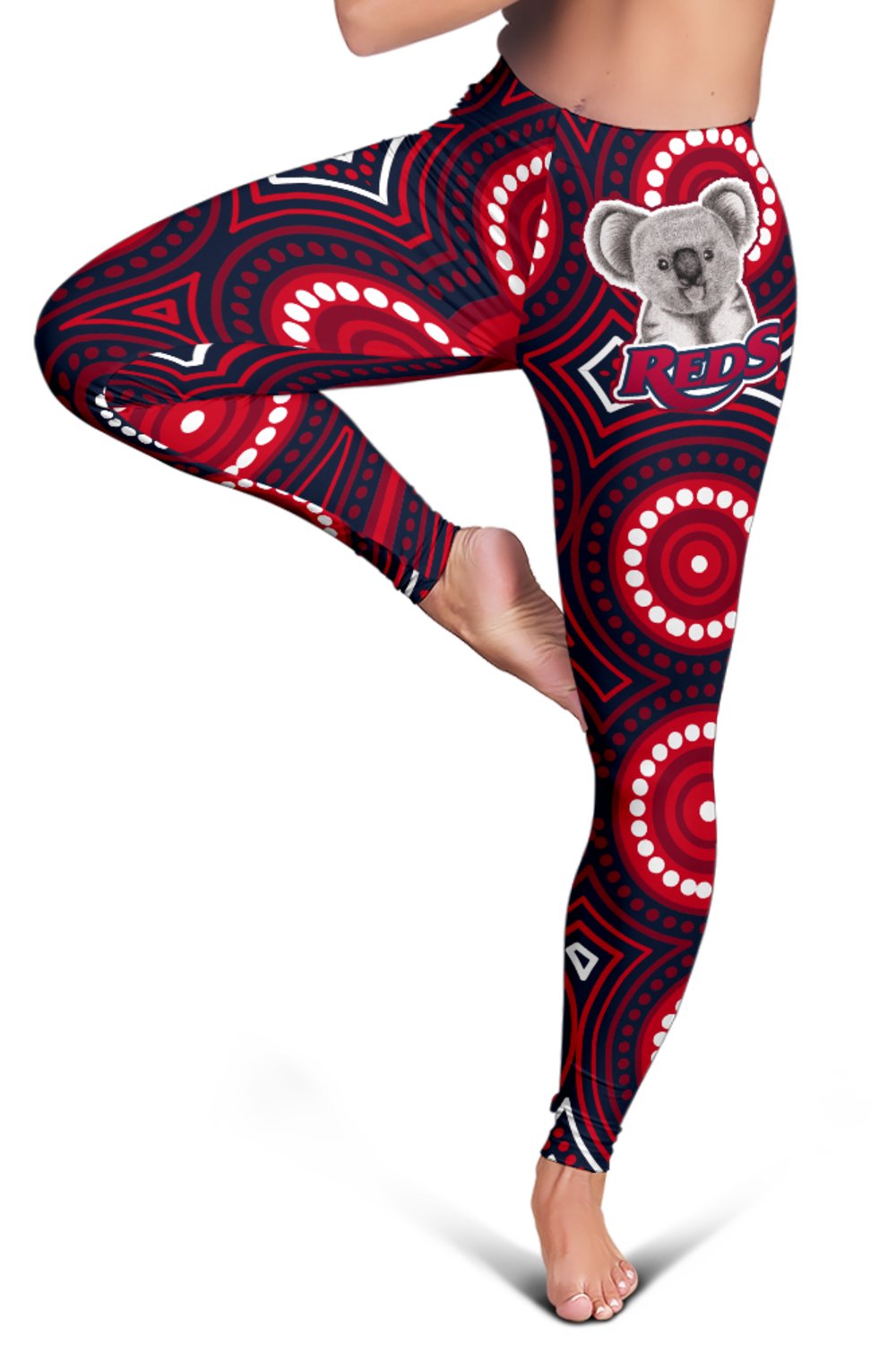 reds-rugby-australian-women-leggings-simple-indigenous-queensland