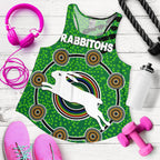 Naidoc Rabbitohs Women Racerback Tank Aboriginal Vibes No.1 - Vibe Hoodie