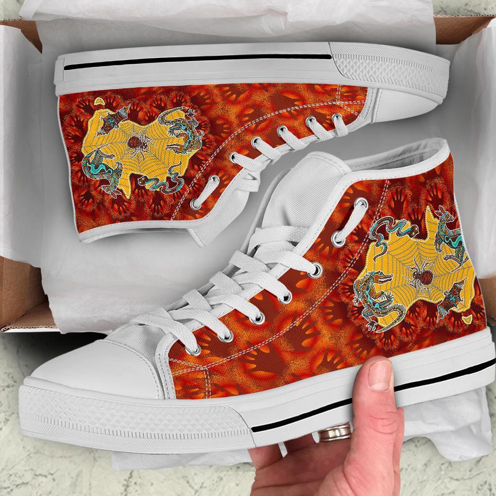 aboriginal-high-top-shoe-australia-map-hand-patterns-spider-web