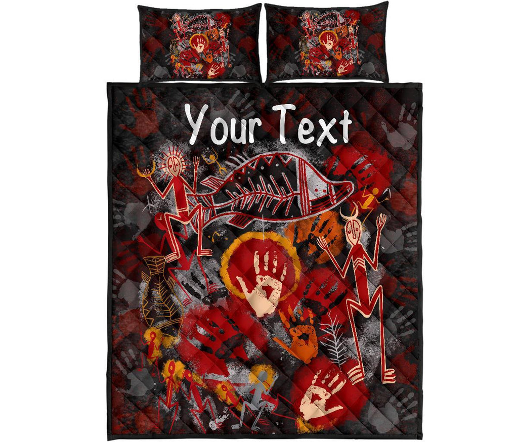 custom-aboriginal-quilt-bed-set-indigenous-fish-hand-art