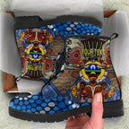custom-text-the-land-owns-us-leather-boots