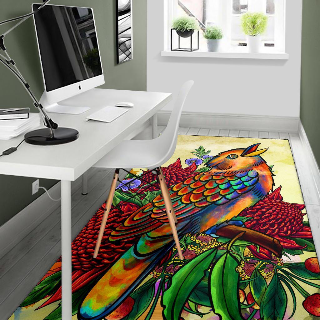 area-rug-australia-kookaburra-with-waratah