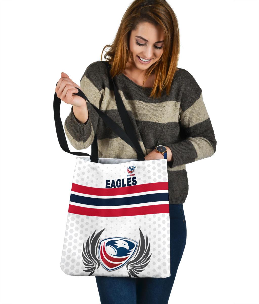 usa-rugby-tote-bag-eagles-simple-style-white