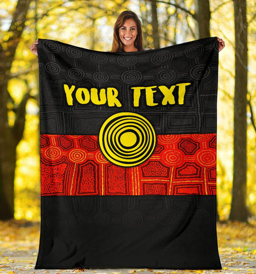personalised-aboriginal-premium-blanket-aussie-indigenous-flag
