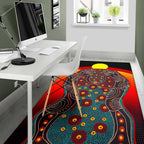 area-rug-aboriginal-sublimation-dot-pattern-style-red