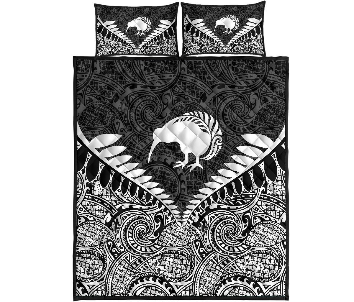 kiwi-silver-fern-classic-quilt-bed-set-white
