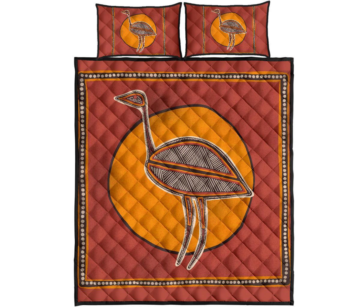 aboriginal-quilt-bed-set-indigenous-emu
