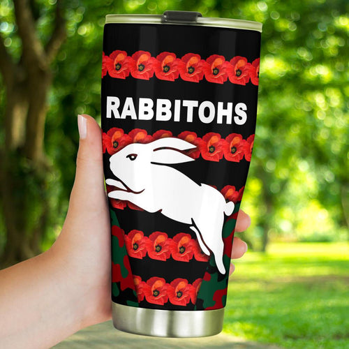 south-sydney-rabbitohs-tumbler-anzac-day-poppy-flower-vibes