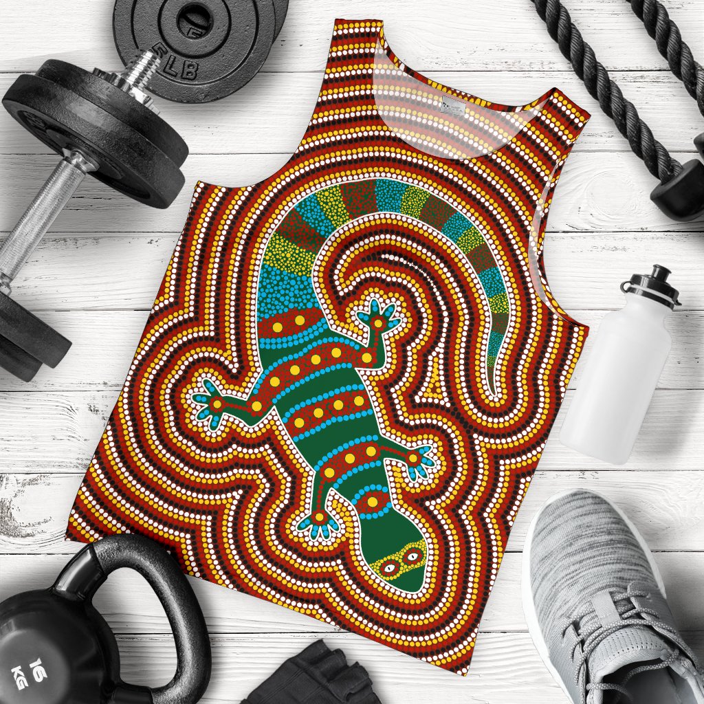 aboriginal-mens-tank-top-lizard-dot-painting-patterns