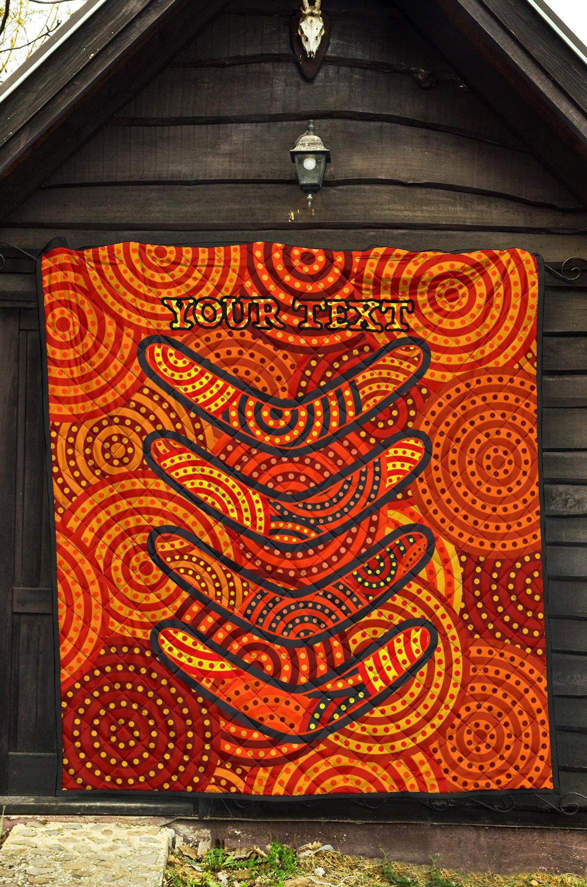aboriginal-personalised-premium-quilt-aboriginal-boomerangs-and-dot-circle