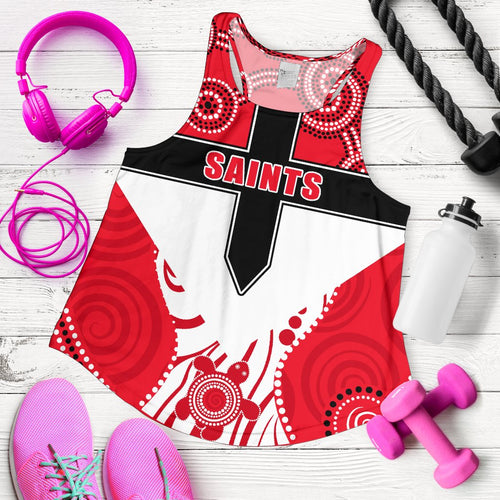 Saints Enthusiasm Women Racerback Tank St Kilda Indigenous - Vibe Hoodie