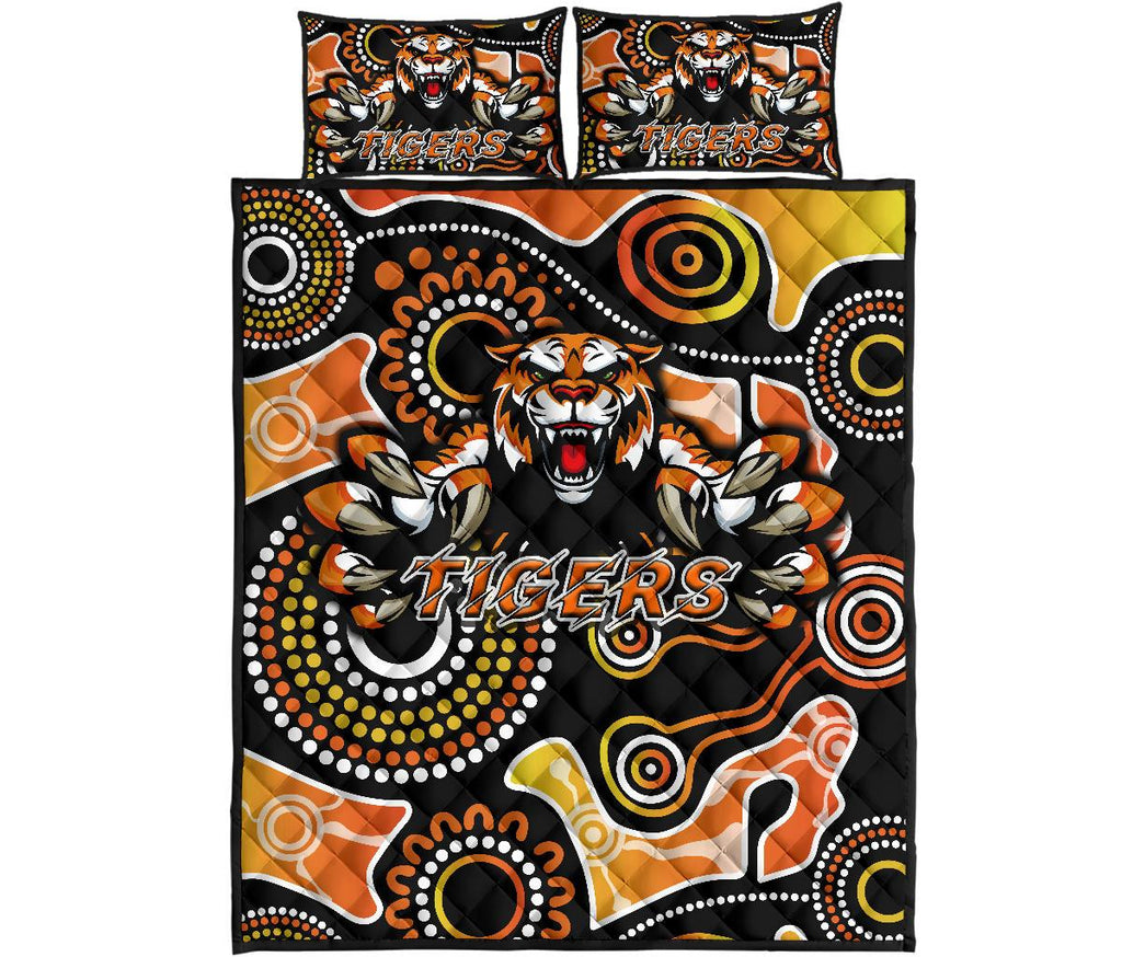 wests-quilt-bed-set-rugby-tigers-indigenous