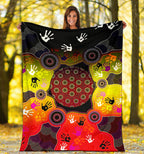 aboriginal-premium-blanket-indigenous-circle-dot-painting-hand-art
