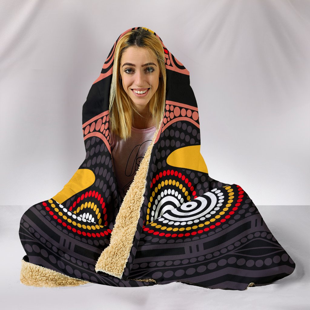 aboriginal-hooded-blanket-boomerang-art-circle-dot-painting