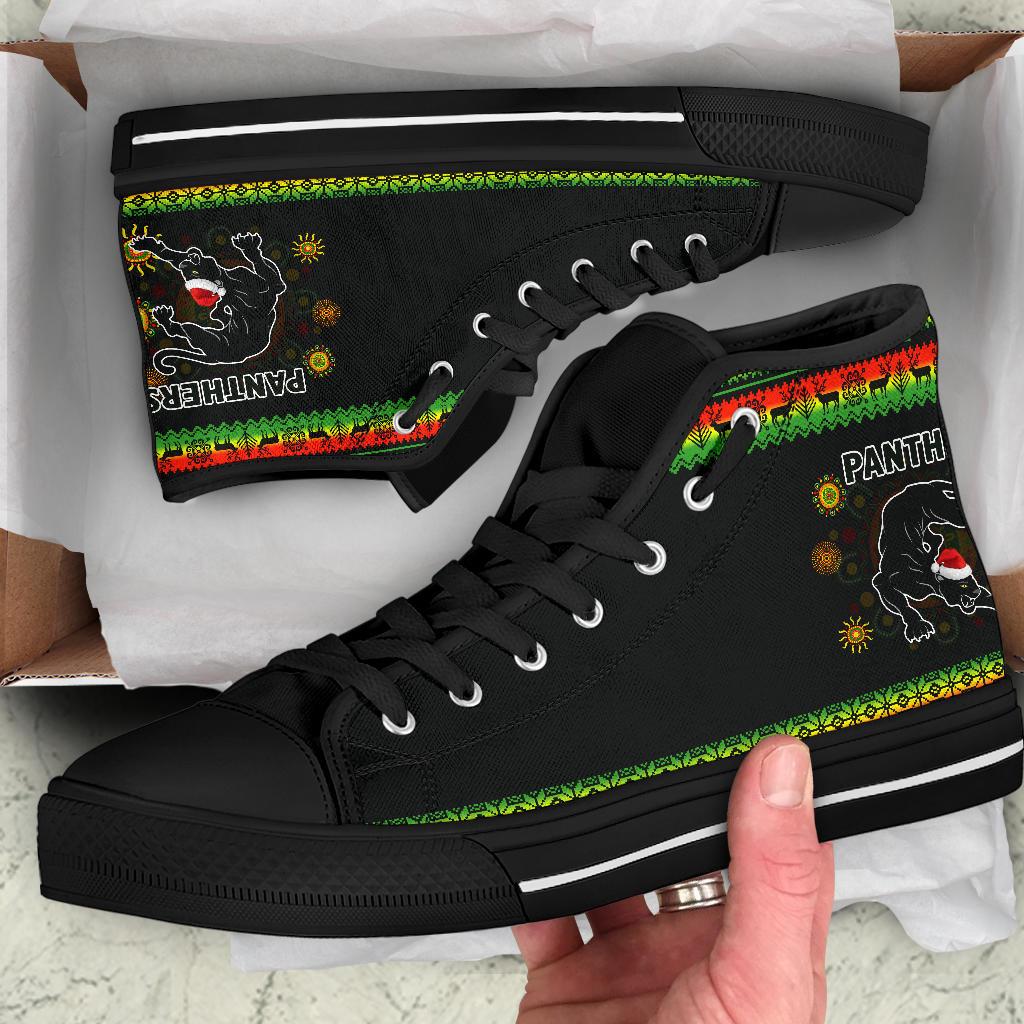penrith-panthers-christmas-high-top-shoe-indigenous