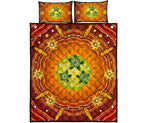 aboriginal-quilt-bed-set-turtle-circle-dot-painting-art