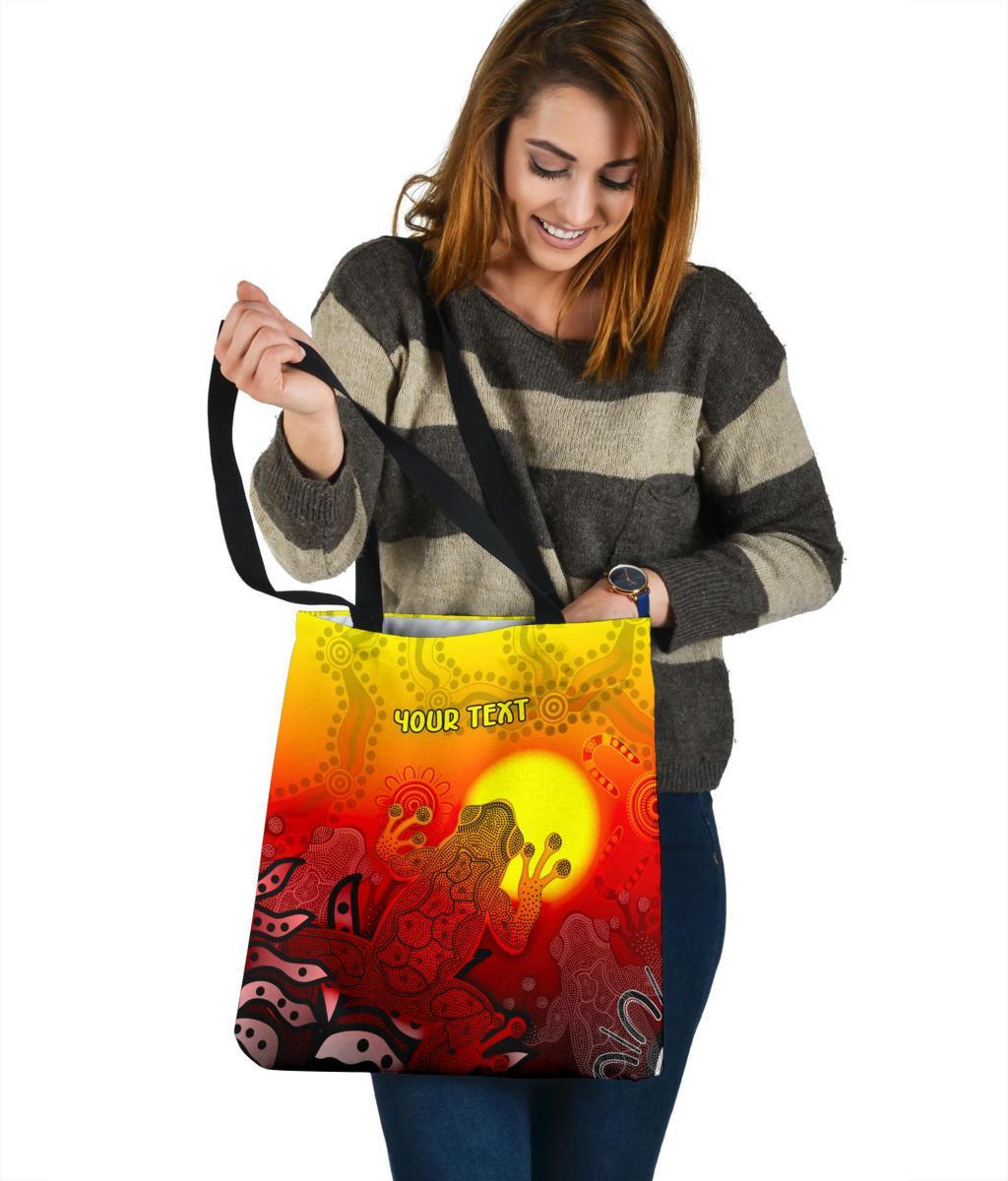 customaboriginal-tote-bags-indigenous-frog-red