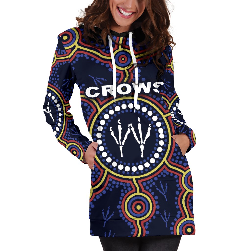 adelaide-women-hoodie-dress-indigenous-crows-footprint
