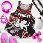 Dragons Women Racerback Tank St. George Indigenous Black - Vibe Hoodie