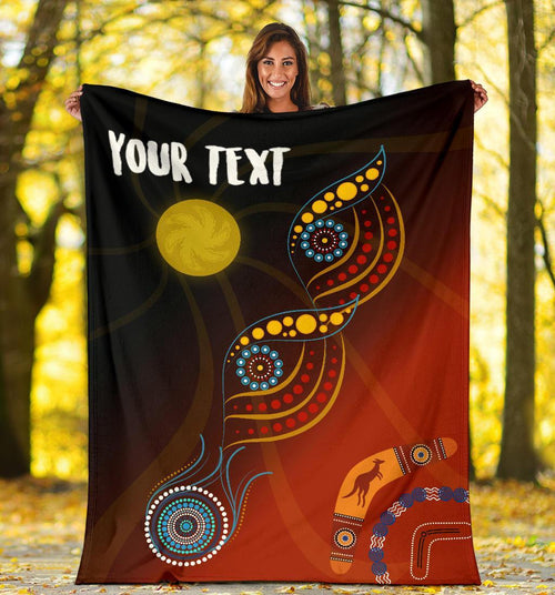 personalised-premium-blanket-flowers-on-the