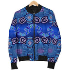 aboriginal-womens-bomber-jacket-boomerangs-and-dot-painting-art-ver02