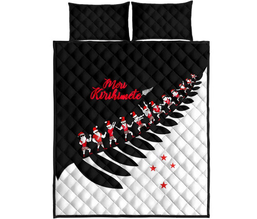 quilt-bed-set-nz-new-zealand-haka-christmas-black