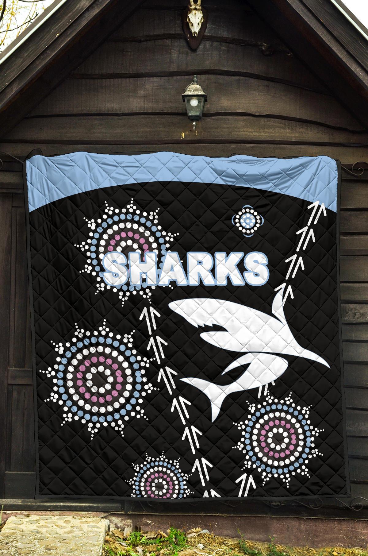 cronulla-premium-quilt-sharks-simple-indigenous-black