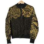 new-zealand-womens-bomber-jacket-maori-polynesian-tattoo-gold