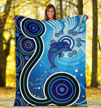 aboriginal-premium-blanket-dolphin-and-aboriginal-dot-patterns