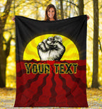custom-aboriginal-premium-blanket-black-lives-matter-sun-dot-painting