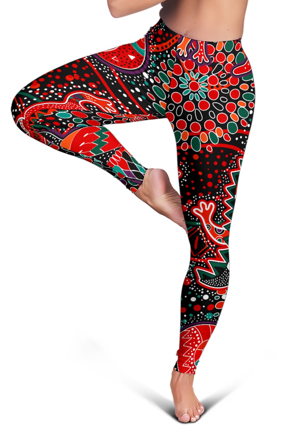 leggings-aboriginal-animal-dot-acrylic-paint