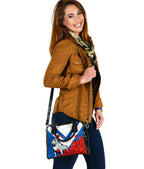 Bulldogs Shoulder Hand bag Poppy Flowers - Vibe Hoodie