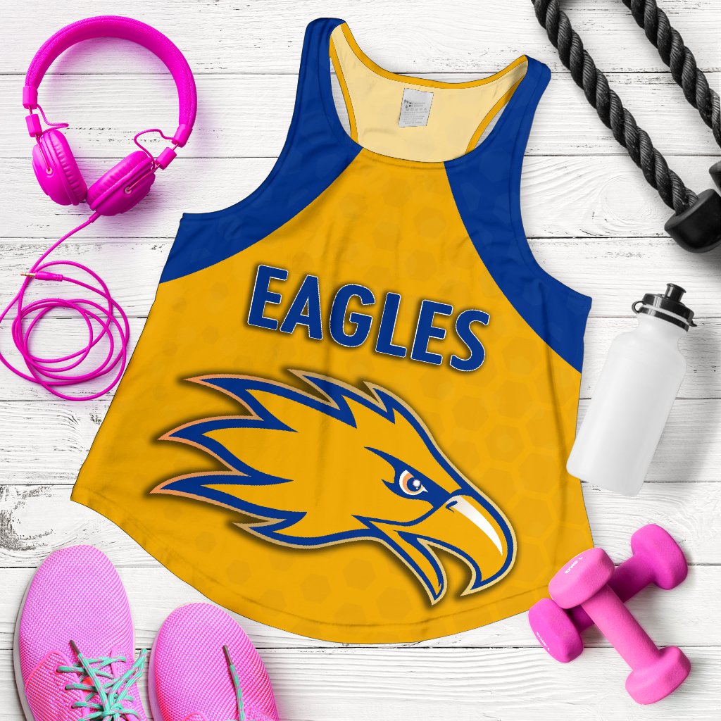 Eagles Women Racerback Tank West Coast - Gold - Vibe Hoodie